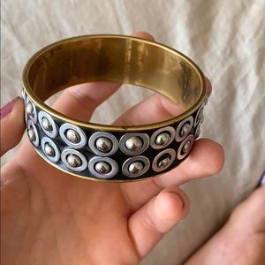 Mid Century Style Brass Bangle Bracelet